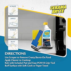 Ceramic cooktop cleaner