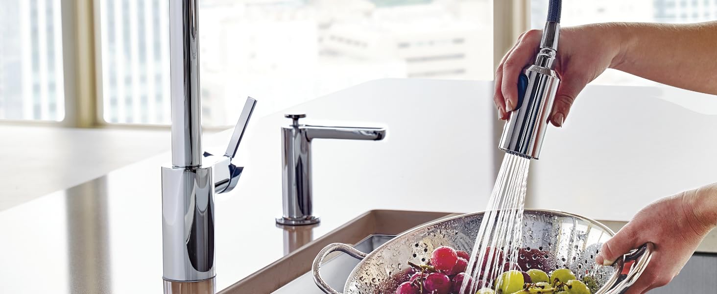 Moen Spring Faucet with Retractable Hose 