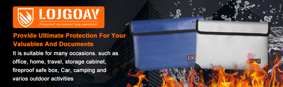 Fireproof document bag