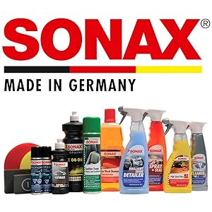 sonax car care products detailing vehicle