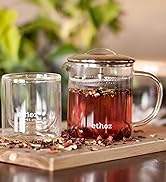 ethoz glass cup and tea brewer