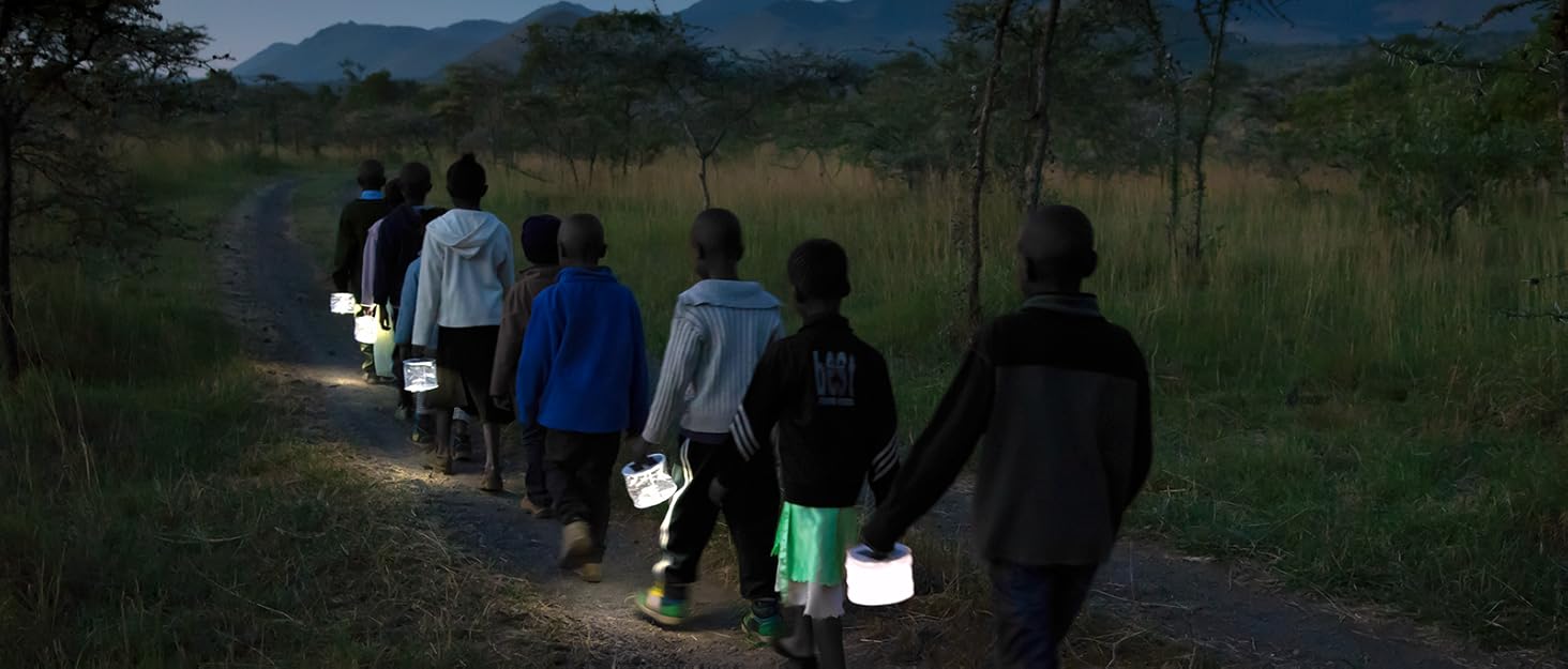 kids walking at night