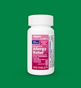 Amazon Basic Care Complete Allergy Relief, Diphenhydramine HCl 25 mg, Relieves Symptoms, Antihist...