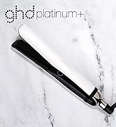 ghd white platinum+ styler on a white granite background