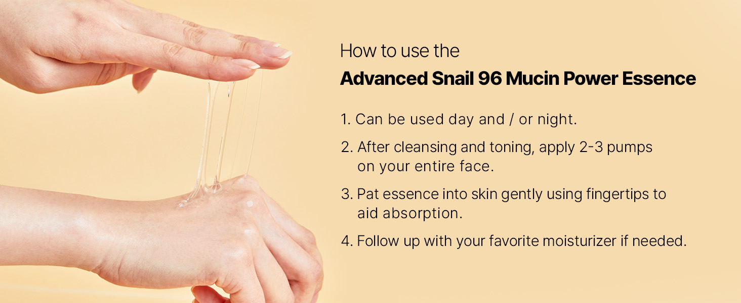 96% snail secretion filtrate hyaluronic acid betaine allantoin panthenol