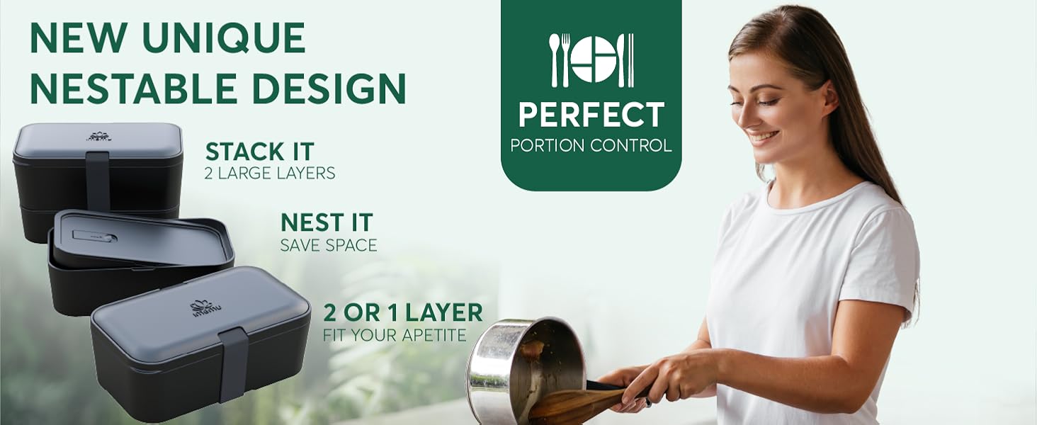 nestable unique design perfect for portion control