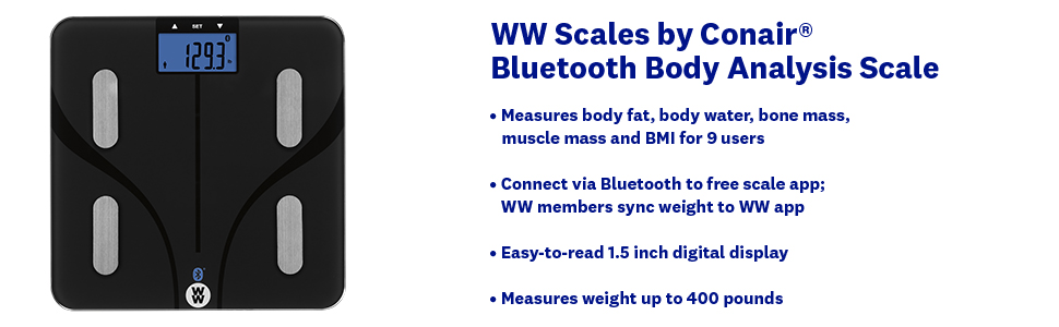 WW Bluetooth Body Scale ww scales for body weight weight watcher scale BT scale for weight loss