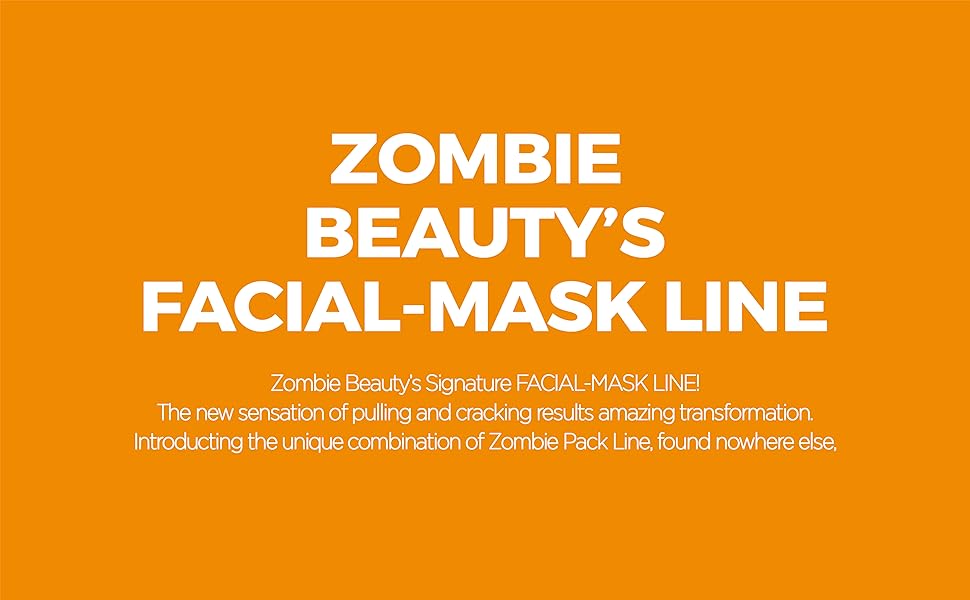 zombie beauty facial mask line
