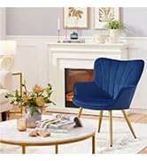 blue accent chair