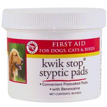 kwik stop styptic pads