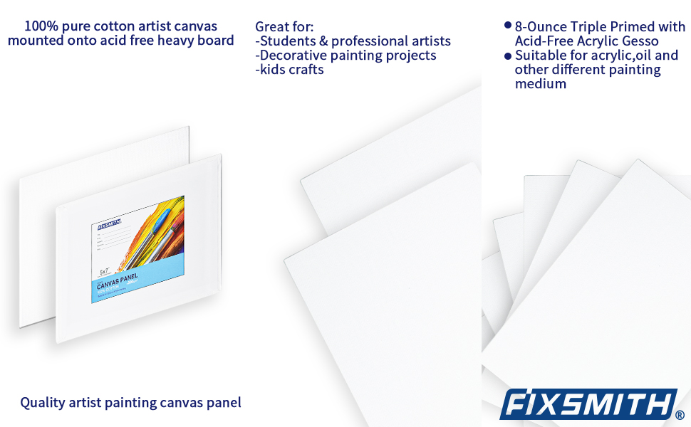 valued 24 pack canvases for painting 5x7 inch