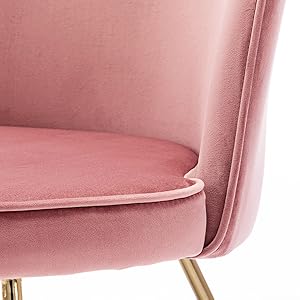 Duhome Accent Chair Modern Leisure Club Dining Chairs Velvet for Living Room Bedroom Reception Area