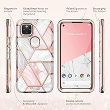 i-Blason Cosmo Full-Body Rugged Stylish Case for Google Pixel 5 Built-In Screen Protector