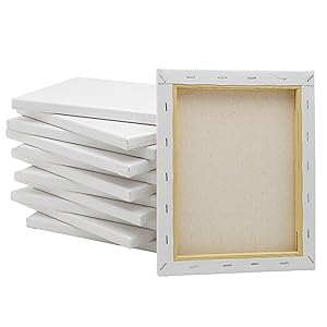 8X10 INCH STRETCHED CANVAS 12 PACK