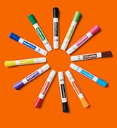 Amazon Basics Low-Odor Chisel Tip Dry Erase White Board Marker, Assorted Colors - Pack of 12