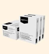 Amazon Basics Multipurpose Copy Printer Paper, 8.5 x 11 Inch 20Lb Paper - 3 Ream Case (1,500 Shee...