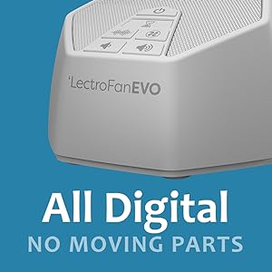 LectroFan EVO, all digital, no fan, no moving parts