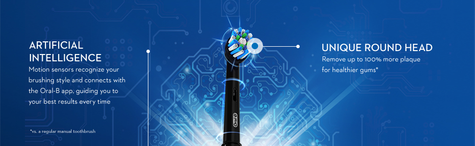 Oral-B Genius X-Limited with artificial intelligence and a unique round head