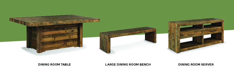 dining room table bench server curio contemporary rustic mid century modern design