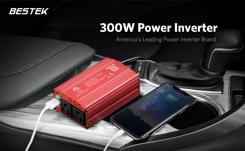 300w power inverter (red)