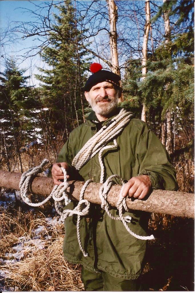 Mors as he stands for a cover shot, presenting his Bush Knots DVD, showcasing the most common and useful knots based on solid field experience.