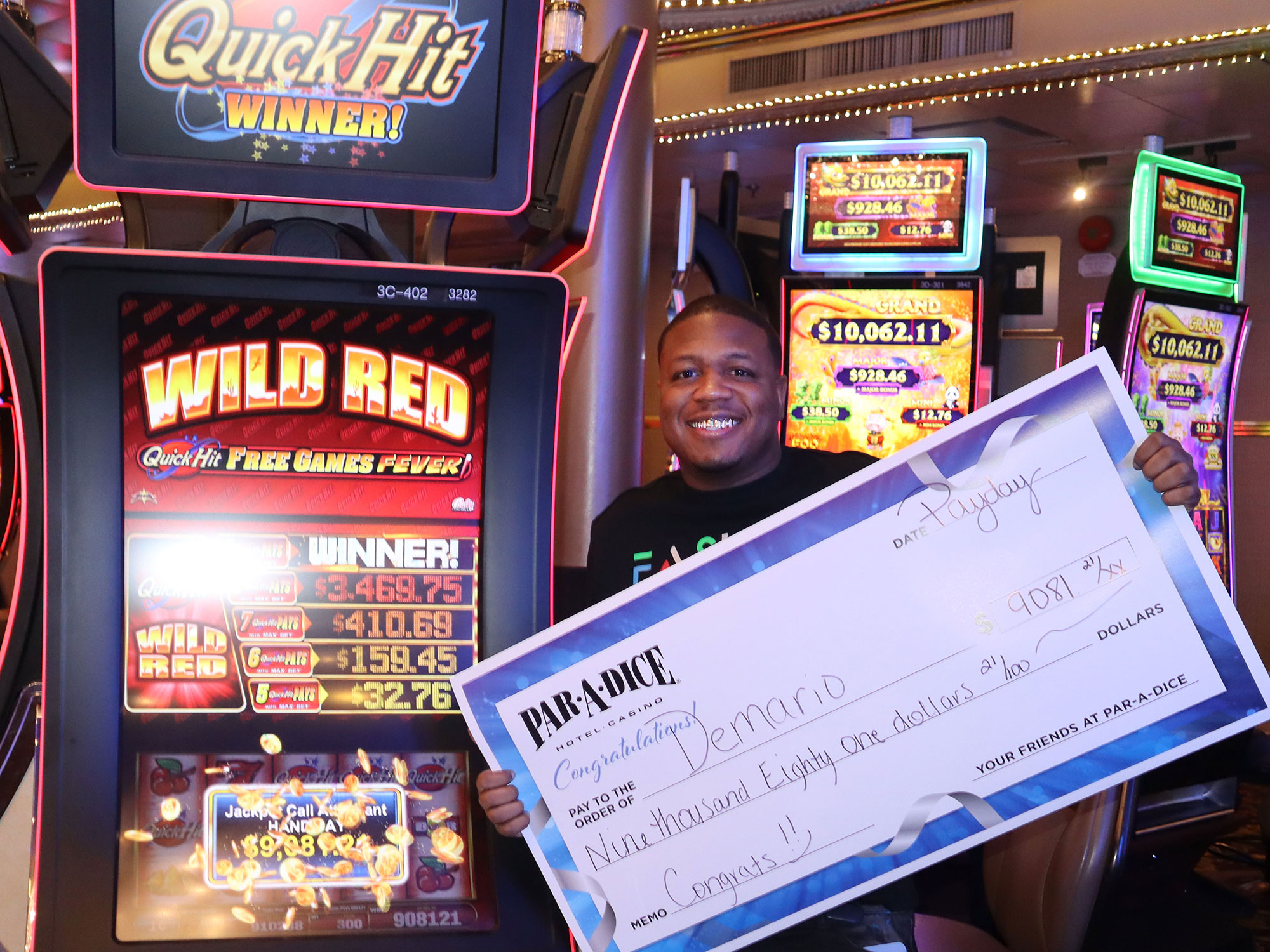 Demario H winner of $9,081