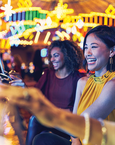 Women playing slots image