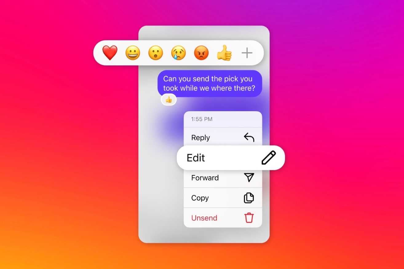 Instagram permette (finalmente) di modificare i messaggi inviati