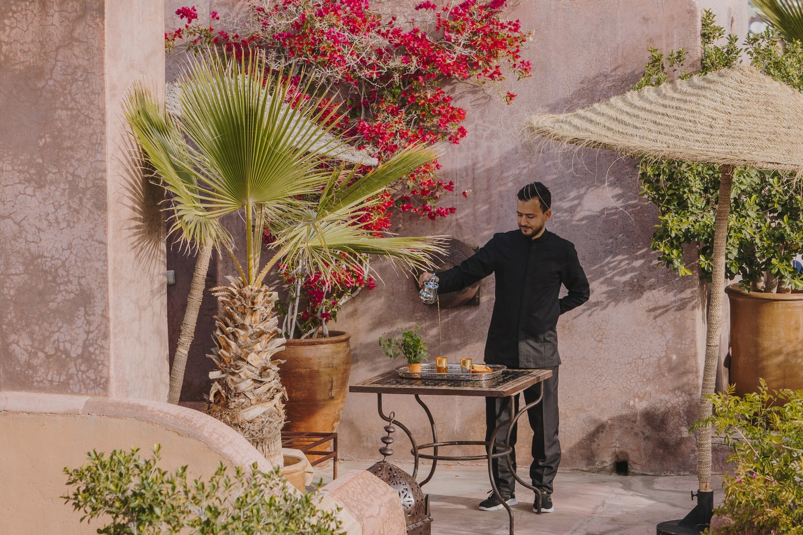 La terrazza del riad Dar Darma.