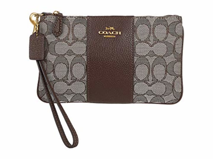 Coach Small Wristlet in Signature Jacquard