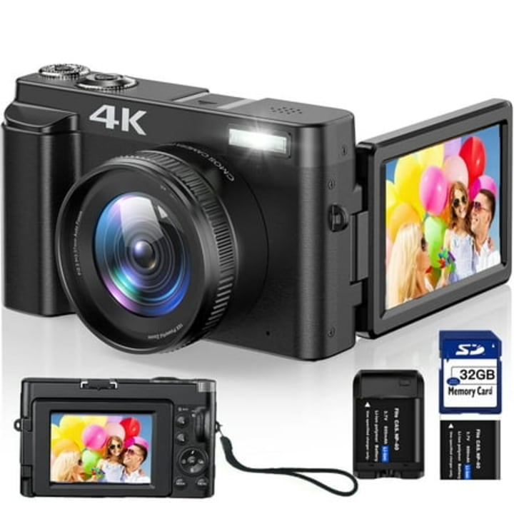 Vlogging Camera with Youtube Autofocus and 32 GB SD Card
