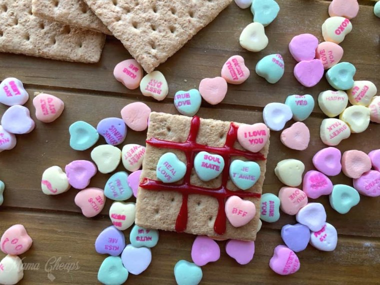 conversation heart tic-tac-toe