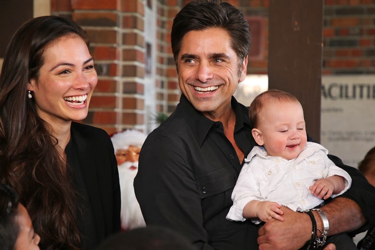 John Stamos, Caitlin McHugh, and their son, Billy Stamos