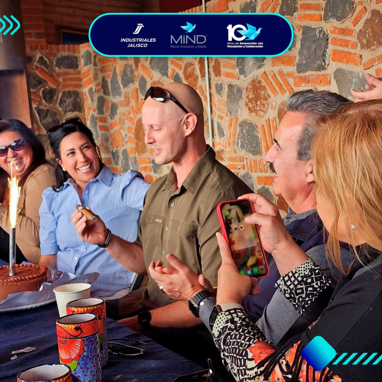 Chief of Border Patrol, Chief Jason Owens, center, and Rio Grande Valley Border Patrol sector chief Gloria Chavez, center left, at Tequila Casa de los González.