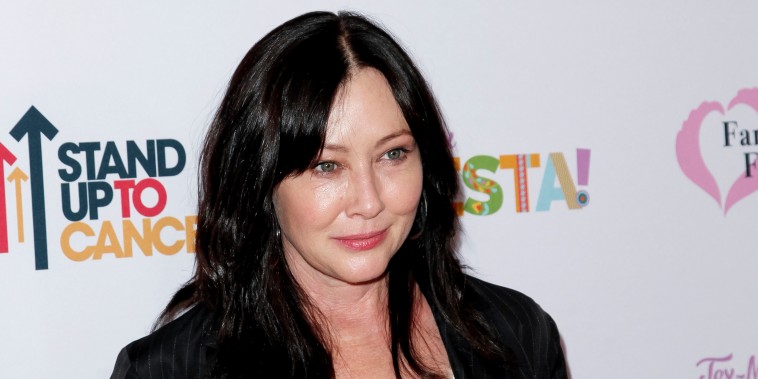 Shannen Doherty attends the Farrah Fawcett Foundation's Tex-Mex Fiesta at Wallis Annenberg Center for the Performing Arts on September 06, 2019 in Beverly Hills, California.