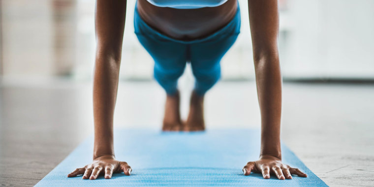 Woman exercising