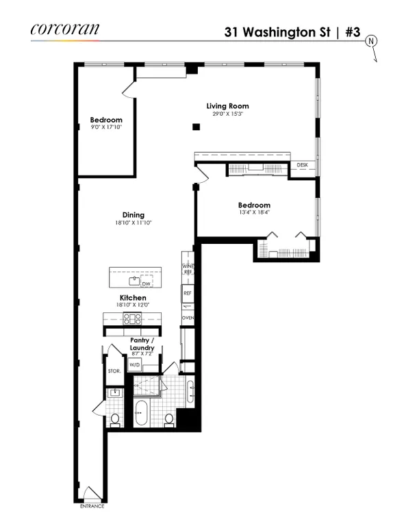 31 Washington Street, 3 | floorplan | View 20