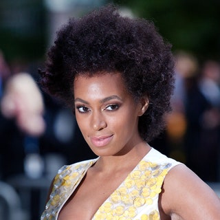 Solange Knowles with a fluffy Afro