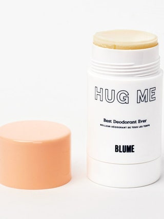 A white Blume Hug Me Deodorant on a white background