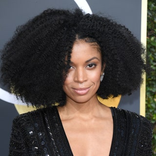 Susan Kelechi Watson with a triangleshaped Afro