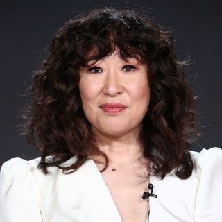 Sandra Oh with shoulderlength curls