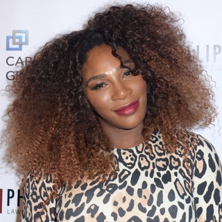 Serena Williams with voluminous curls.