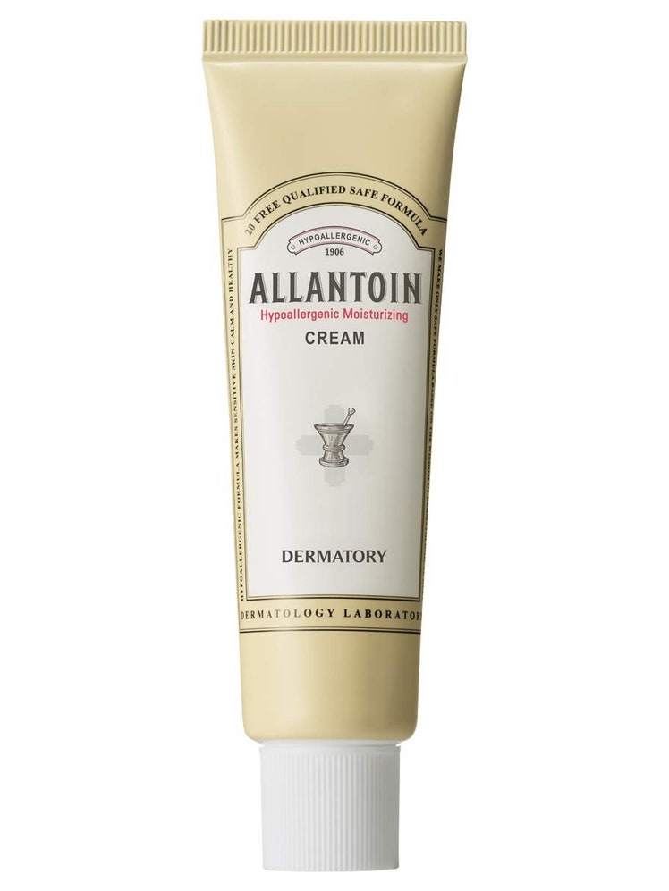 Dermatory Allantoin Hypoallergenic Cream on white background