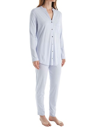 Hanro Pure Essence Knit Pajama Set on white background