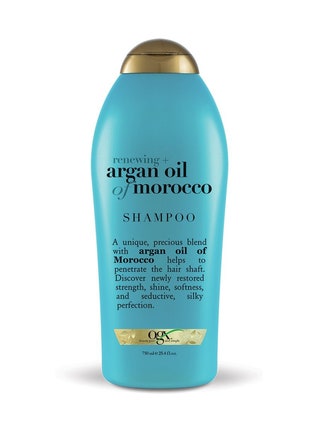 OGX Renewing  Argan Oil of Morocco Shampoo on white background