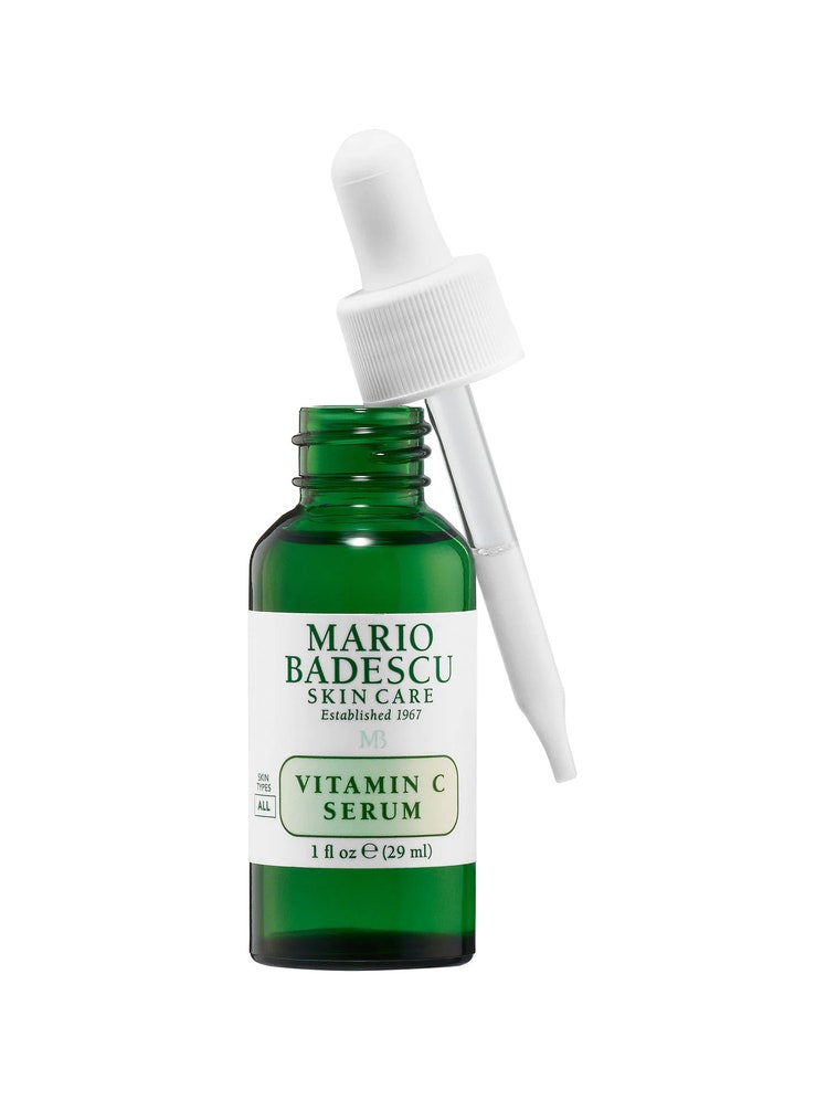 Mario Badescu Vitamin C Serum green serum bottle on white background