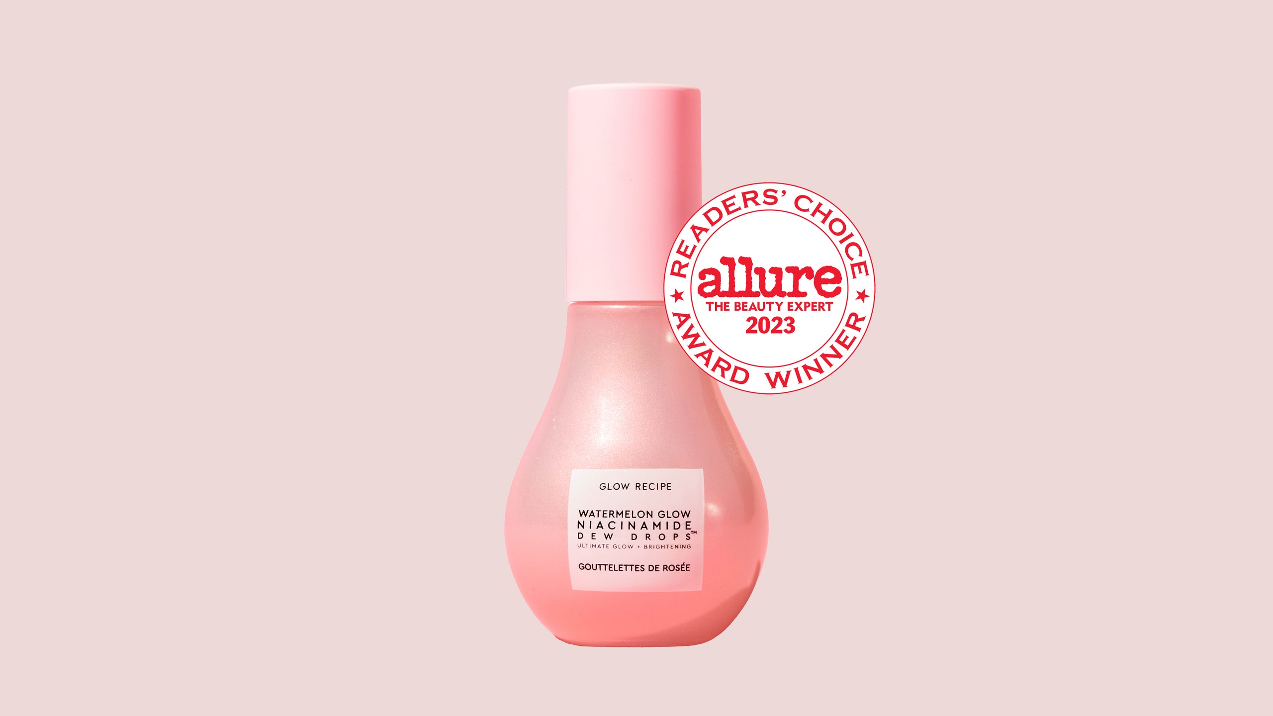 A bottle of Glow Recipe Watermelon Glow Niacinamide Dew Drops