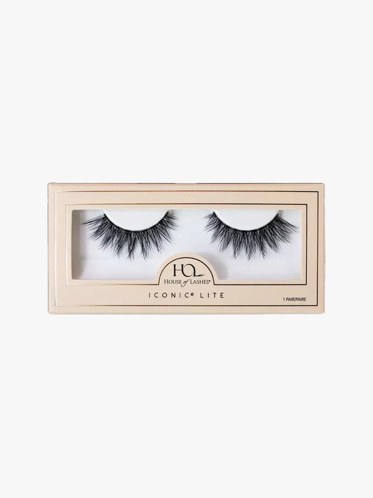 House of Lashes Iconic Lite False Lashes false lashes in beige box on light grey background