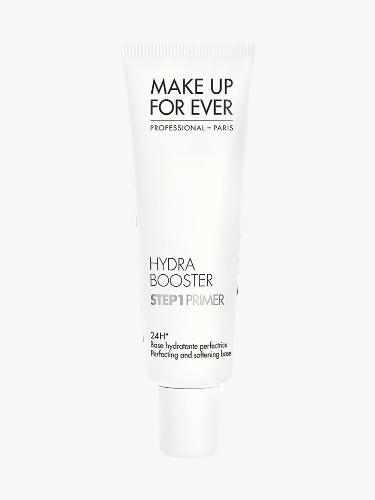 Make Up For Ever Step 1 Hydra Booster Primer white tube on light gray background