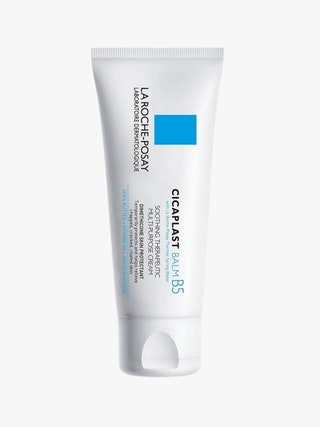 La RochePosay Cicaplast Balm B5 white tube on light grey background